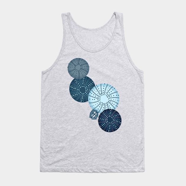 Blue Sea Urchins Tank Top by Pastel.Punkk